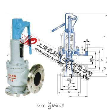 A44H、A44Y帶扳手彈簧全啟封閉式安全閥